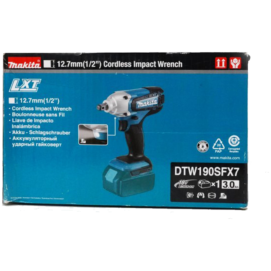 Makita DTW190SFX7 18V Cordless Impact Wrench (LXT-Series) | Makita by KHM Megatools Corp. Makita DTW190SFX7 18V Cordless Impact Wrench (LXT-Series) | Makita by KHM Megatools Corp.